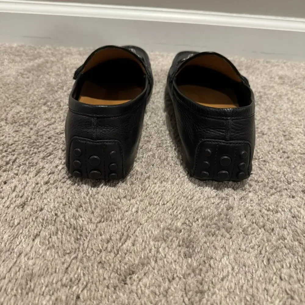 Gucci Men’s Black Leather Horsebit Driver Loafer Slip-On Shoes 9G (10.5/11 US)